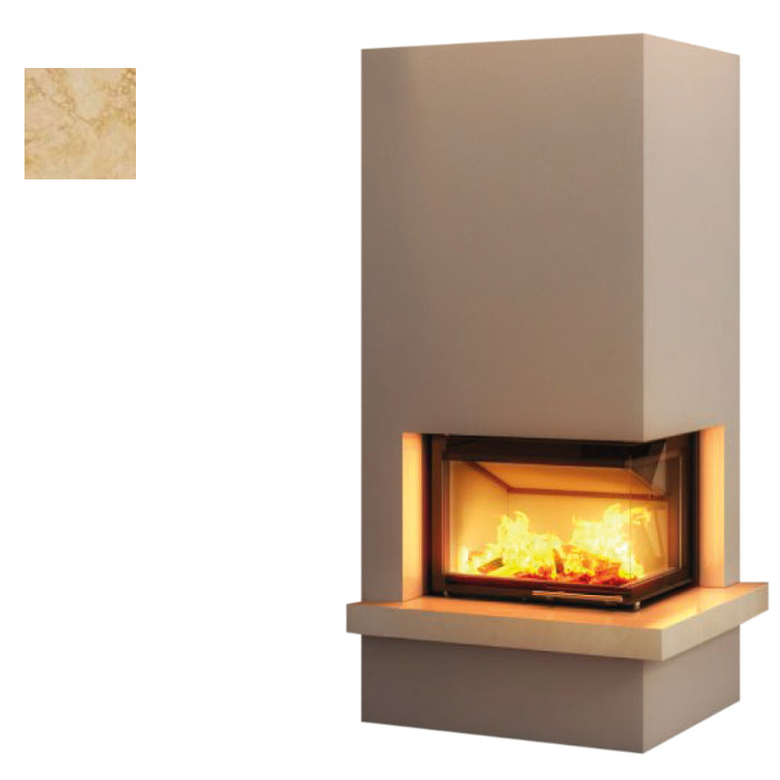 Hajduk Kaminbausatz Imperial Medium mit Steinelement Giallo Rena| Klimaworld.com