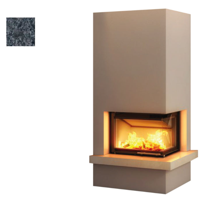 Hajduk Kaminbausatz Imperial Medium mit Steinelement Steel Grey| Klimaworld.com