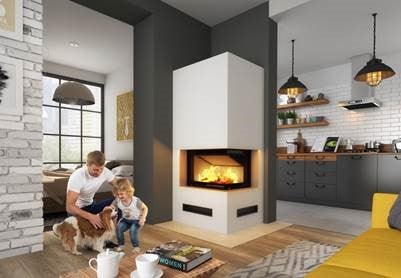Hajduk Kaminbausatz Imperial Medium Smart| 6,5 kW| Ambientebild| Klimaworld.com
