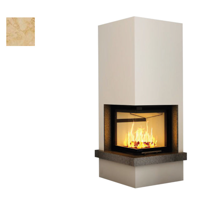 Hajduk Kaminbausatz Imperial mit Steinelement Giallo Rena| Klimaworld.com