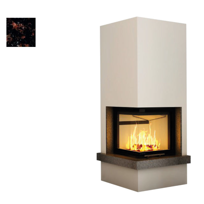 Hajduk Kaminbausatz Imperial mit Steinelement Tan Brown| Klimaworld.com
