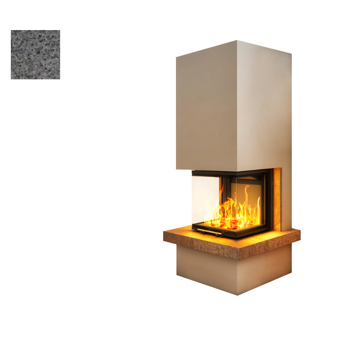 Hajduk Kaminbausatz Royal mit Steinelement Dark Grey| Klimaworld.com