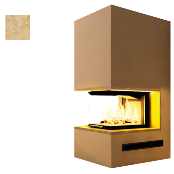 Hajduk Kaminbausatz Pure Extra mit Steinelement Giallo Rena| Klimaworld.com