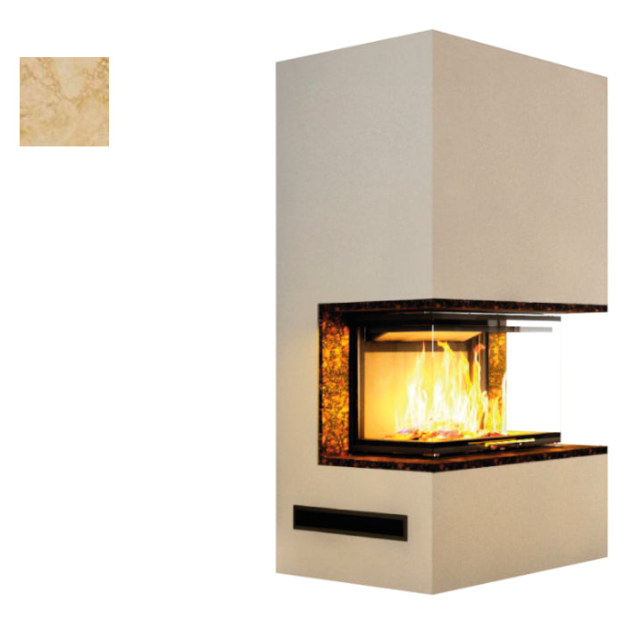 Hajduk Kaminbausatz Pure Extra mit dem Steinelement Giallo Rena| Klimaworld.com