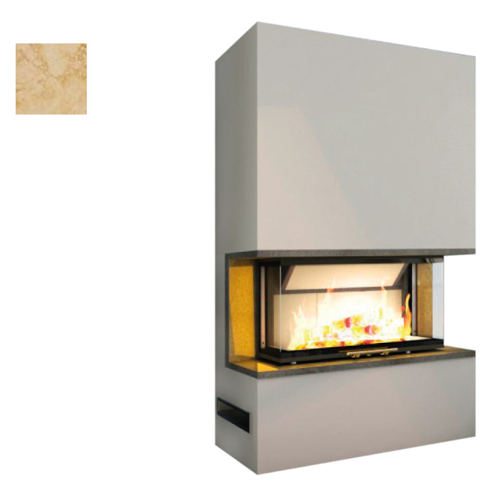 Hajduk Kaminbausatz Pure Extra mit dem Steinelement Giallo Rena| Klimaworld.com