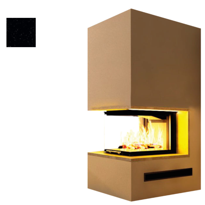 Hajduk Kaminbausatz Pure Extra mit Steinelement Nero Assoluto Poliert| Klimaworld.com