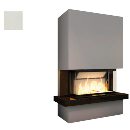 Hajduk Kaminbausatz Royal Extra mit dem Steinelement Sinter Oxide Bianco| Klimaworld.com
