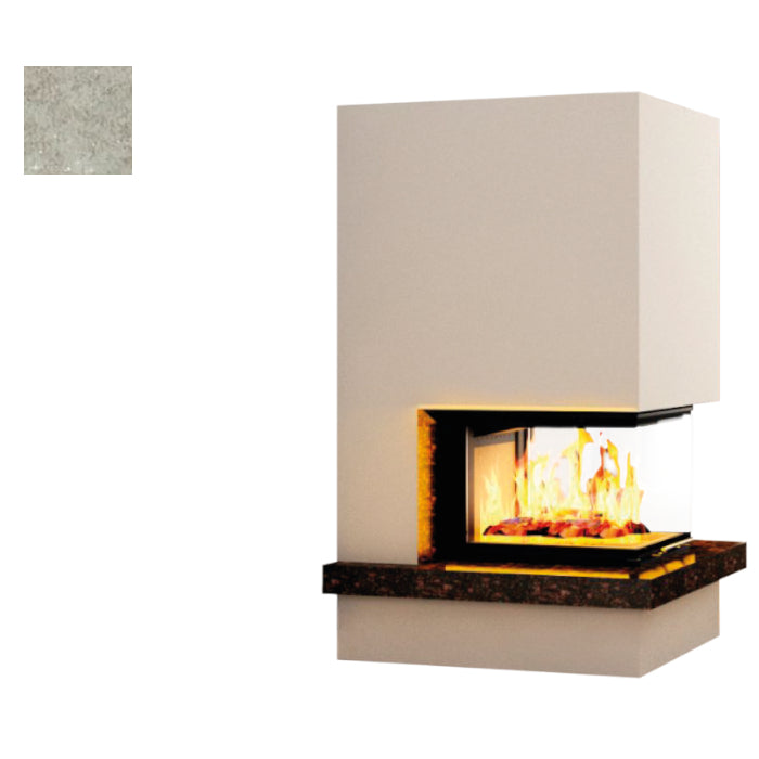 Hajduk Kaminbausatz Royal Extra mit Steinelement Sinter Oxide Grigio| Klimaworld.com