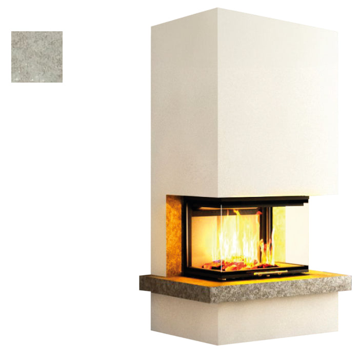Hajduk Kaminbausatz Royal Extra mit dem Steinelement Sinter Oxide Grigio| Klimaworld.com