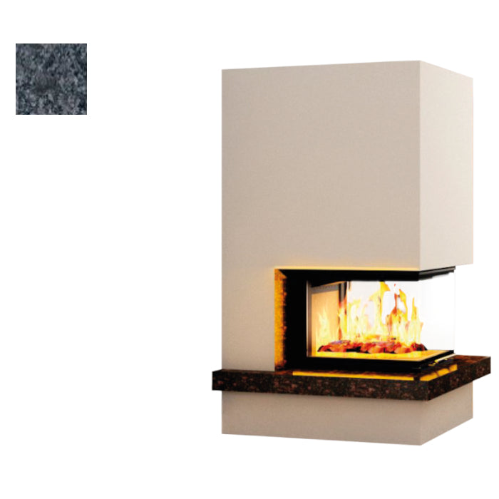 Hajduk Kaminbausatz Royal Extra mit Steinelement Steel Grey| Klimaworld.com