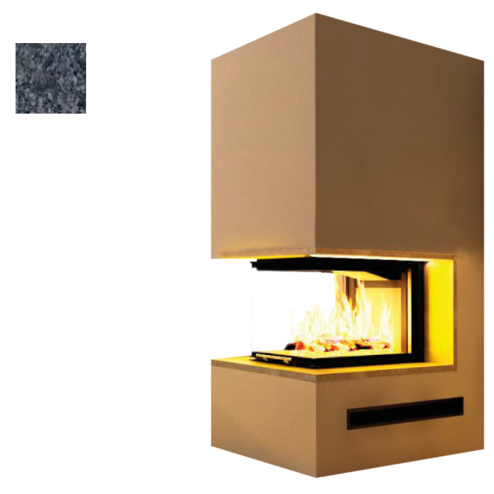 Hajduk Kaminbausatz Pure Extra mit Steinelement Steel Grey| Klimaworld.com