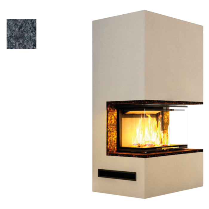 Hajduk Kaminbausatz Pure Extra mit dem Steinelement Steel Grey| Klimaworld.com