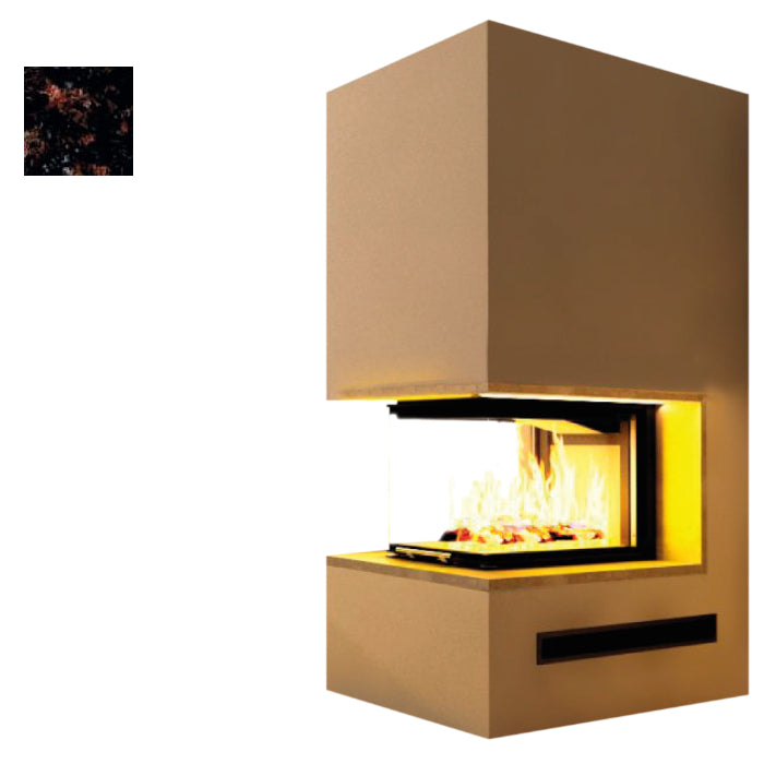 Hajduk Kaminbausatz Pure Extra mit Steinelement Tan Brown| Klimaworld.com