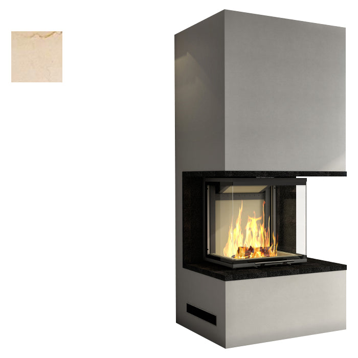 Kaminbausatz Pure| Crema Marfil| Klimaworld.com