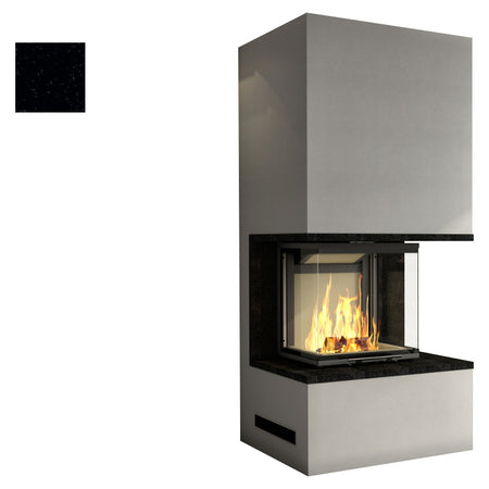 Kaminbausatz Pure| Nero Assoluto Poliert| Klimaworld.com