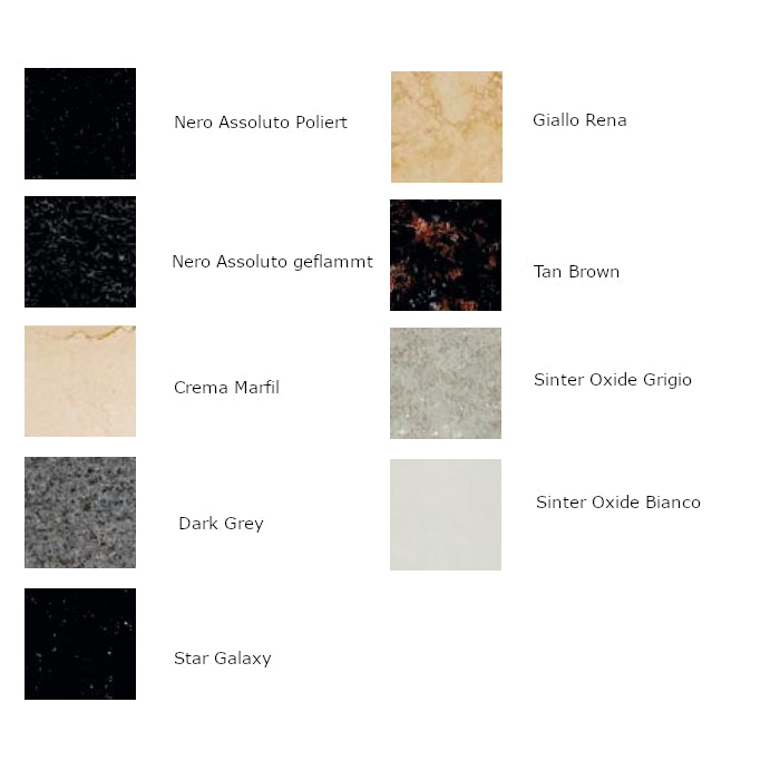 Übersicht der Steinelemente