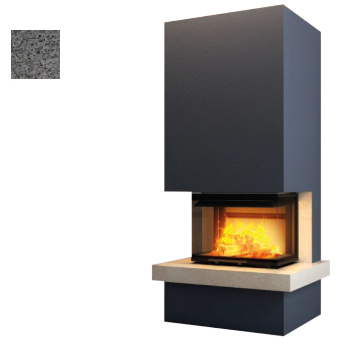Hajduk Kaminbausatz Royal Medium mit Steinelement Dark Grey| Klimaworld.com