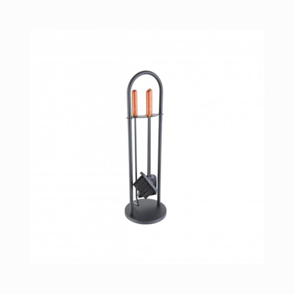 KaminoFlam | Kaminbesteck 3-teilig schwarz ca.700 mm | KIlimaworld.com