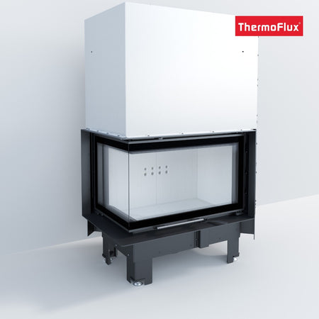 ThermoFlux Kamineinsatz TFD7-HEL | Eckschiebetür links | 7 kW