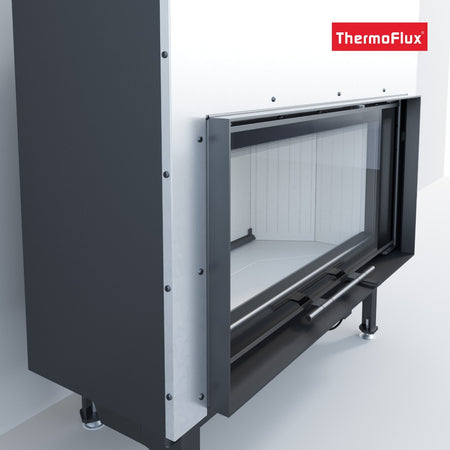 ThermoFlux Kamineinsatz TFC10-H | gerade, hochschiebbar | 10 kW