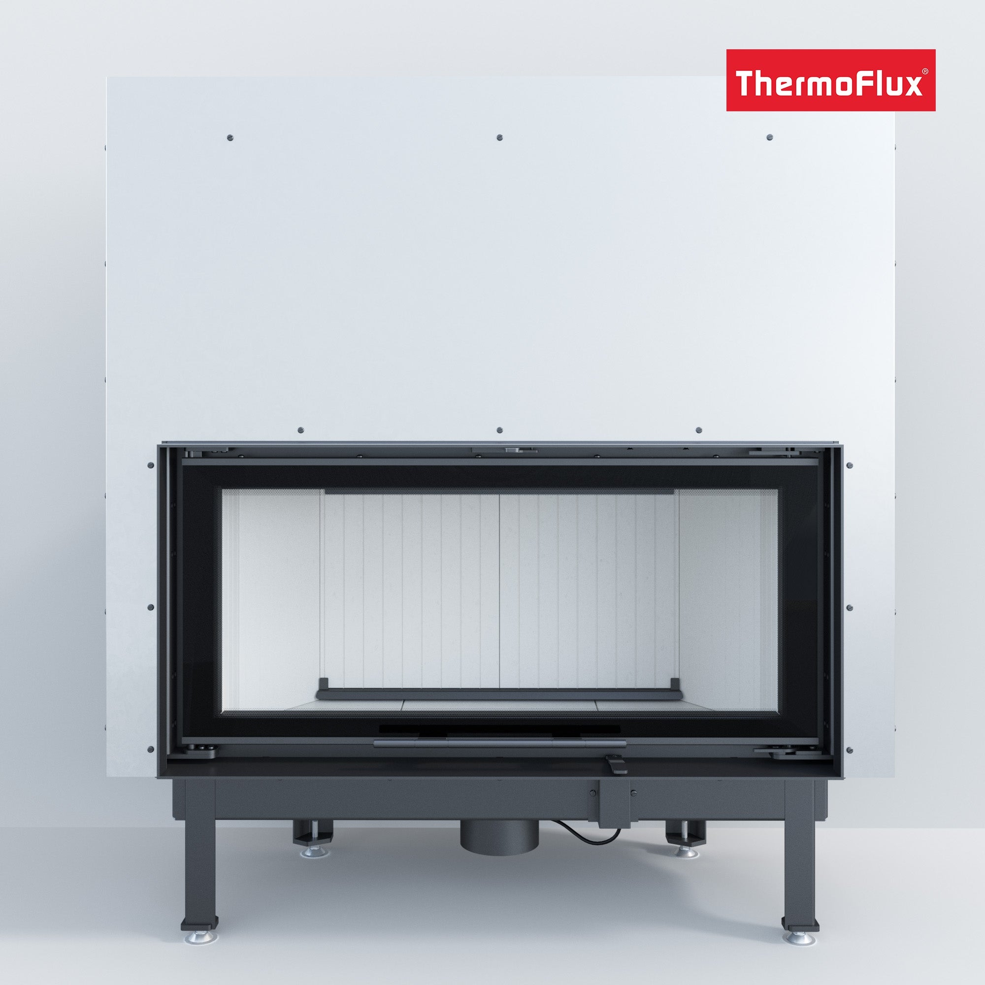 ThermoFlux Kamineinsatz TFC10-H | gerade, hochschiebbar | 14 kW