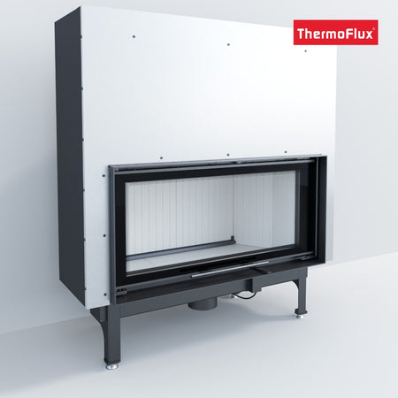 ThermoFlux Kamineinsatz TFC10-H | gerade, hochschiebbar | 10 kW