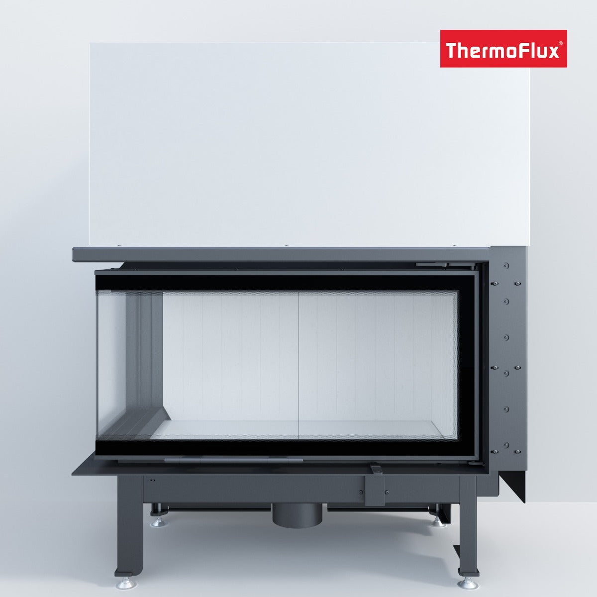 ThermoFlux Kamineinsatz TFC10-HEL | Eckschiebetür links | 14 kW 