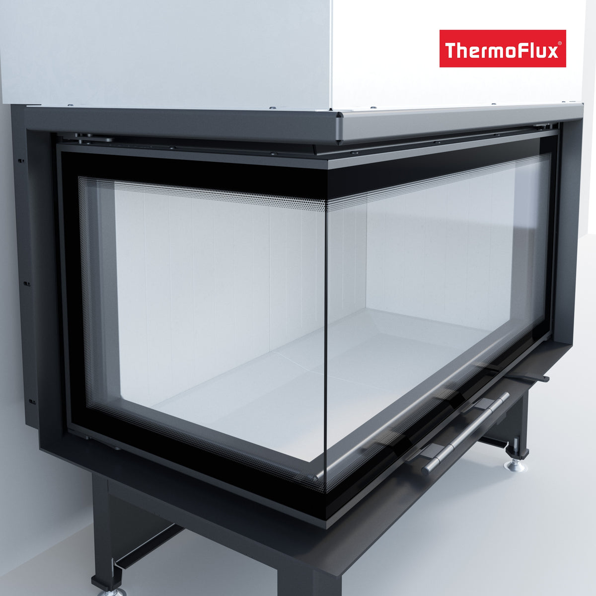 ThermoFlux Kamineinsatz TFC10-HEL | Eckschiebetür links | 14 kW 
