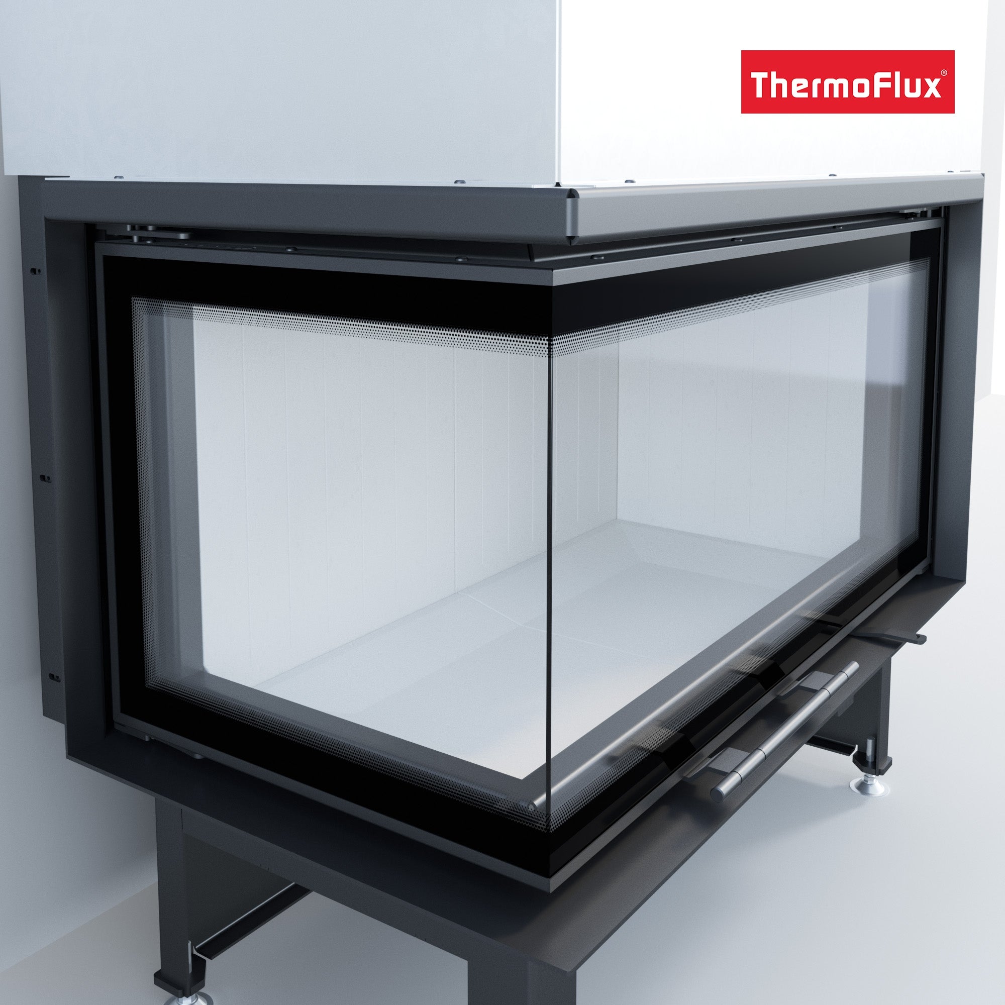 ThermoFlux Kamineinsatz TFC10-HEL | Eckschiebetür links | 14 kW 