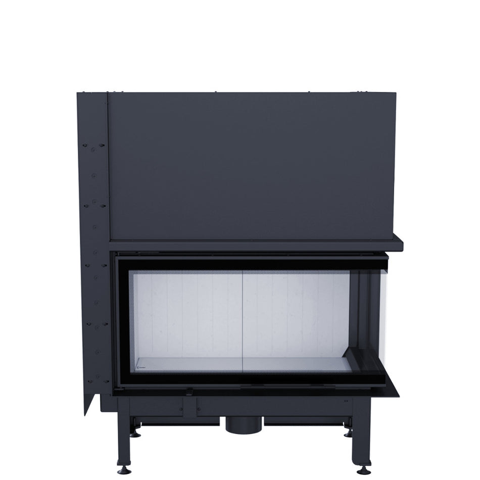 ThermoFlux Kamineinsatz TFC10-HER | Eckschiebetür rechts | 10 kW  ➔ www.klimaworld.com