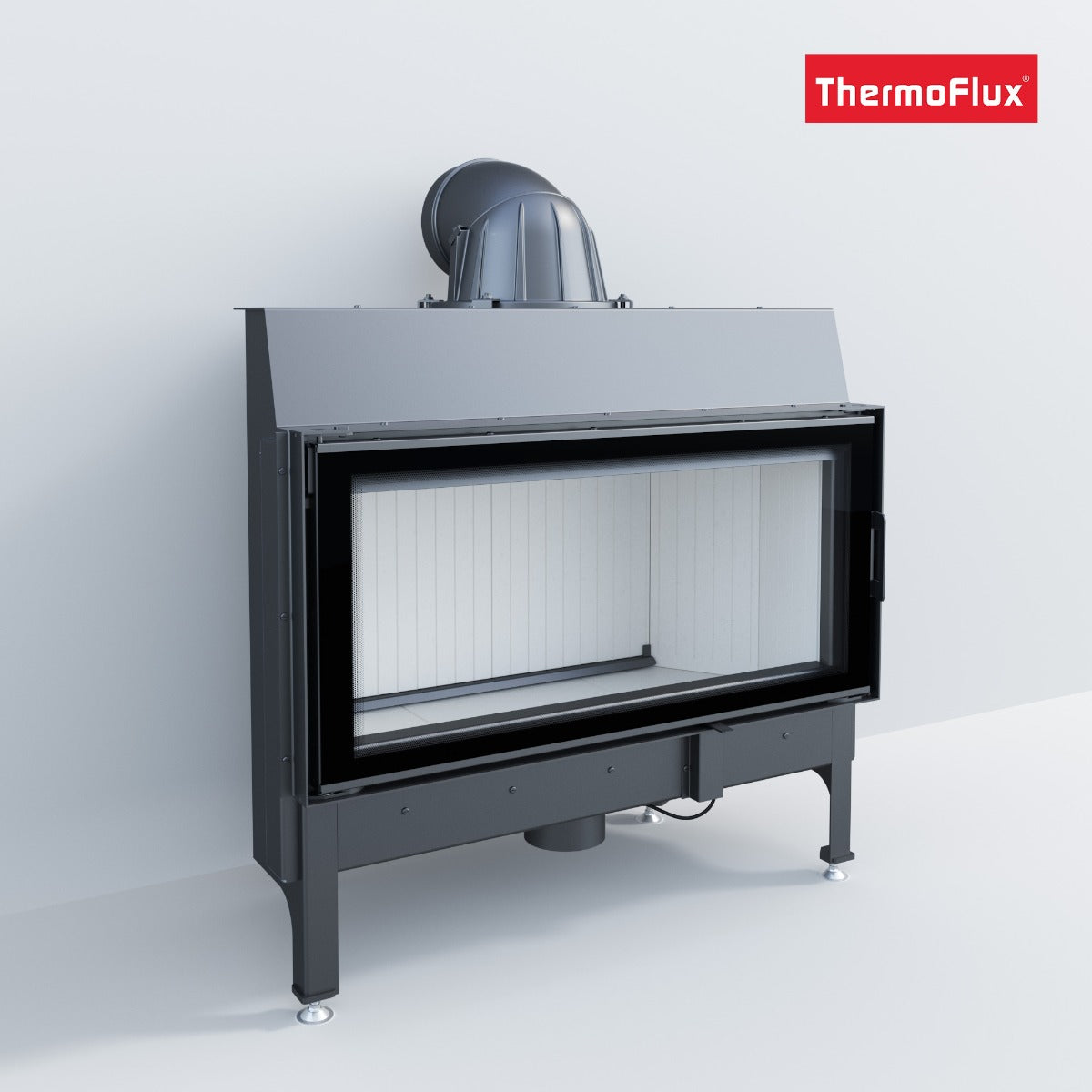 ThermoFlux Kamineinsatz TFC10-K | gerade, Klapptür | 10 kW