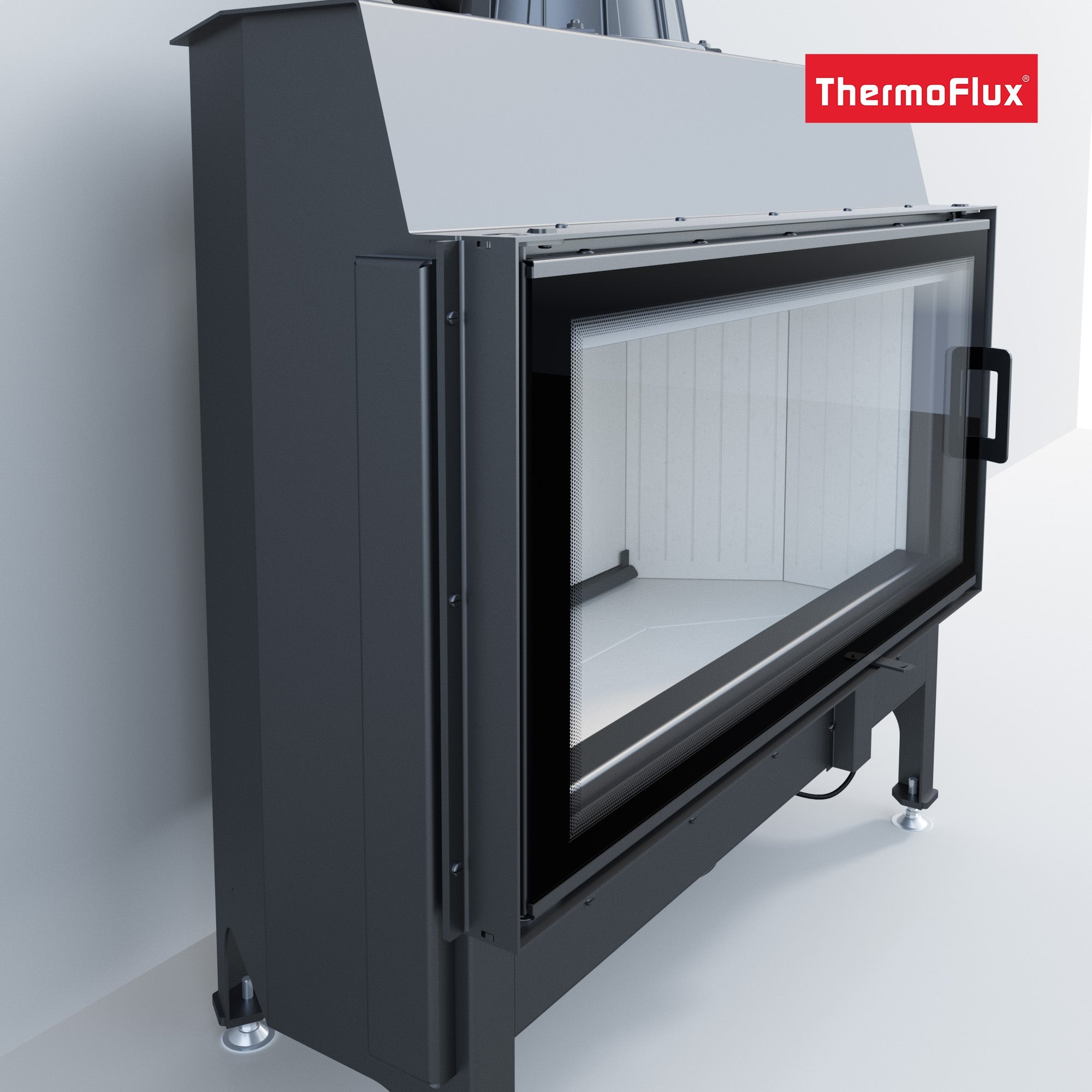 ThermoFlux Kamineinsatz TFC10-K | gerade, Klapptür | 14 kW