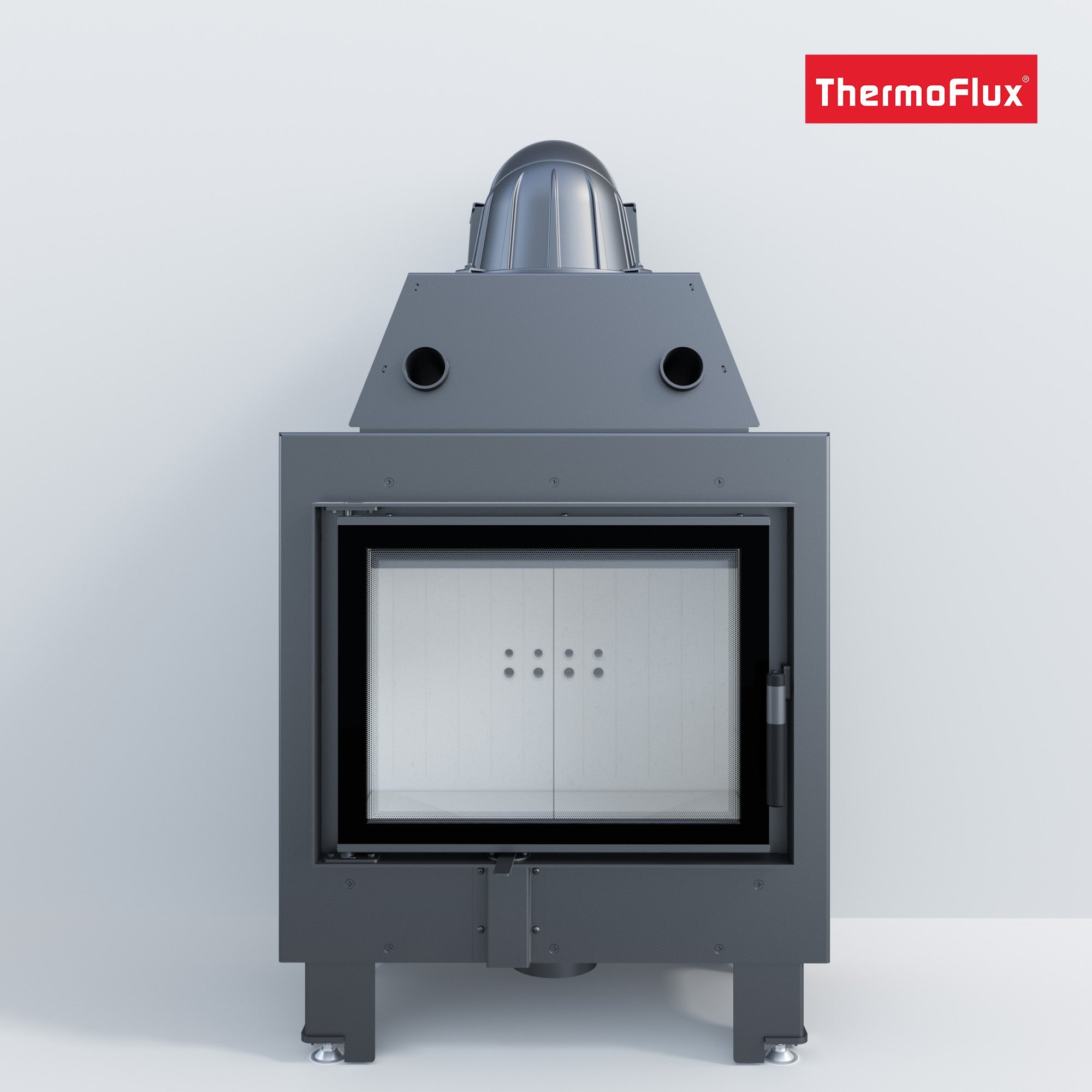 ThermoFlux Kamineinsatz TFD7-K | gerade Scheibe | Klapptür | 10 kW