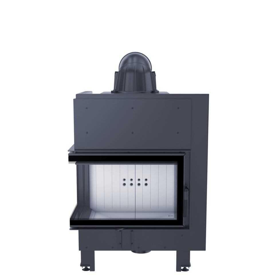 ThermoFlux Kamineinsatz TFD7-KEL | Eckscheibe links | Klapptür | 7 kW  ➔ www.klimaworld.com