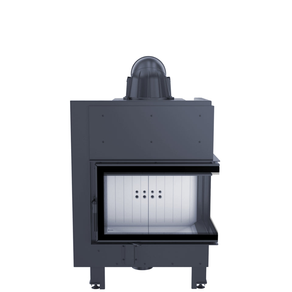 ThermoFlux Kamineinsatz TFD7-KER | Eckscheibe rechts | Klapptür | 10 kW ➔ www.klimaworld.com