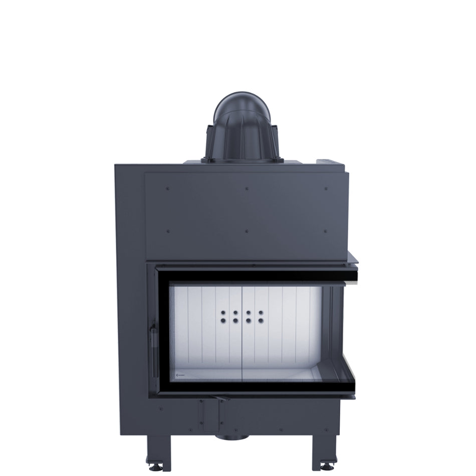 ThermoFlux Kamineinsatz TFD7-KER | Eckscheibe rechts | Klapptür | 10 kW ➔ www.klimaworld.com