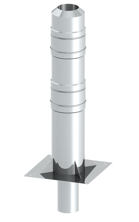 Jeremias Kaminerhöhung Doppelwandig 2000 mm | Edelstahl