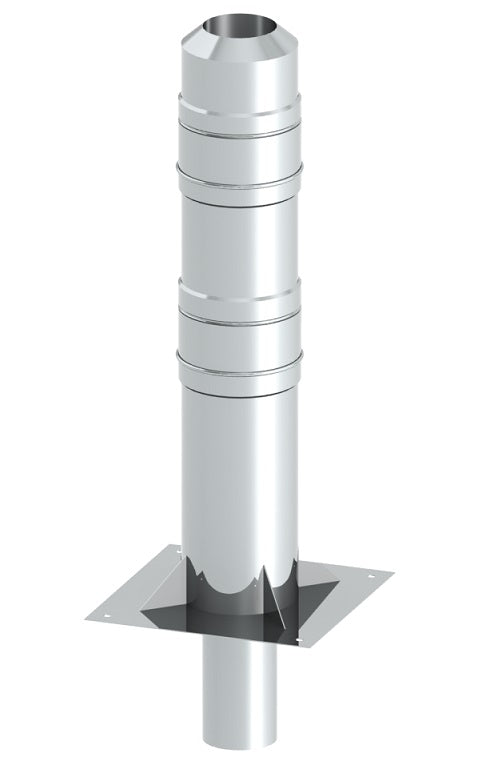 Jeremias Kaminerhöhung Doppelwandig 500 mm | Edelstahl 