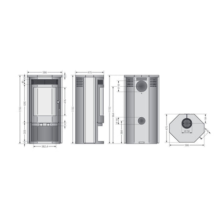 JUSTUS | Usedom 7 | 7.0 kW | A+ | Maße