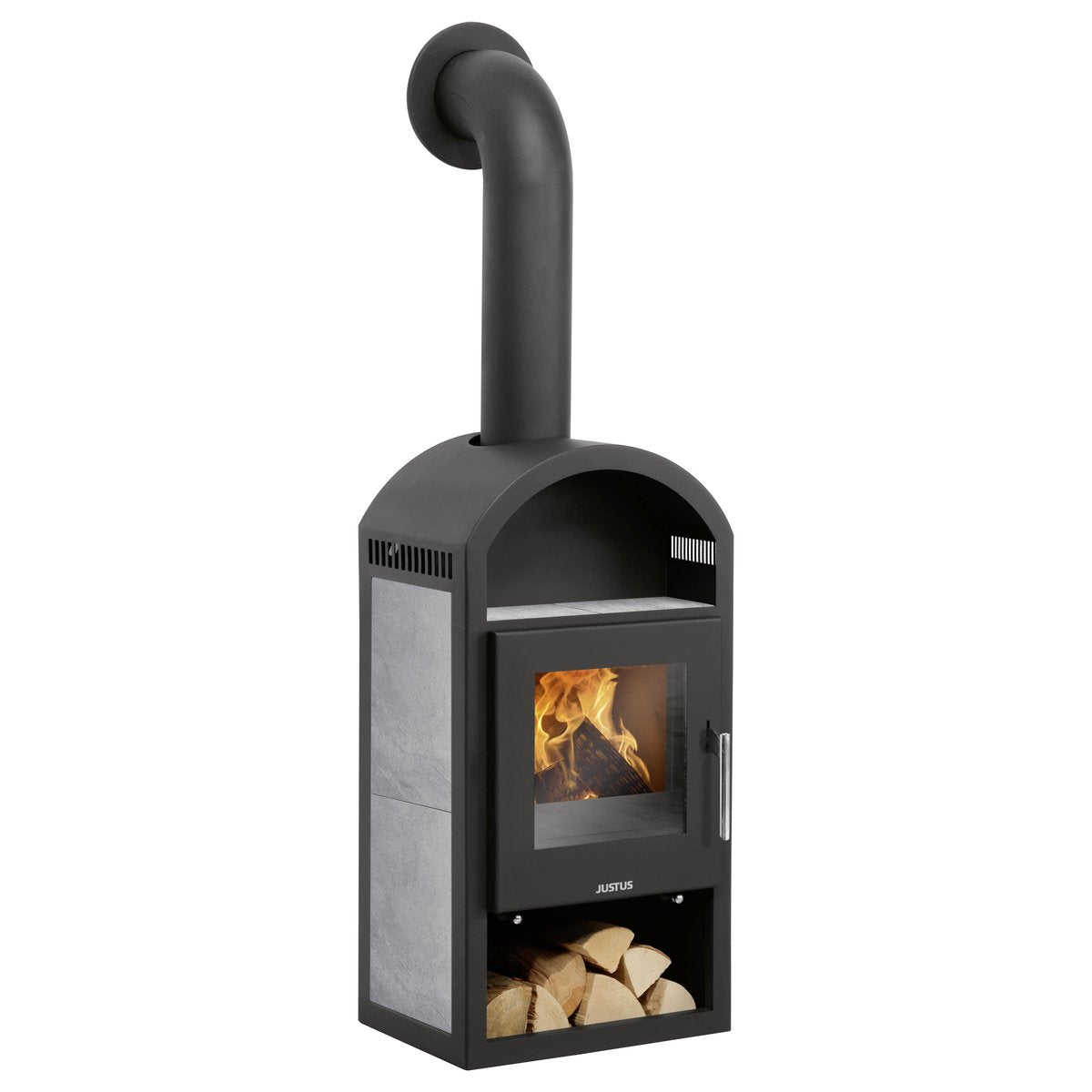 JUSTUS | Vegas | 6.0 kW | A+ | mit Holzlagerfach