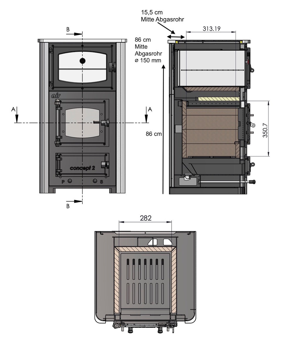 Kaminofen Concept 2 Mini Air