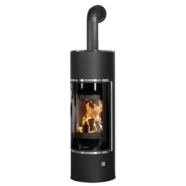 ORANIER | Arena Aqua Stahl Schwarz, Abdeckplatte Glas