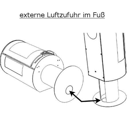 Kaminofen Aduro 9.3 Lux Air externe Luftzufuhr | Klimaworld