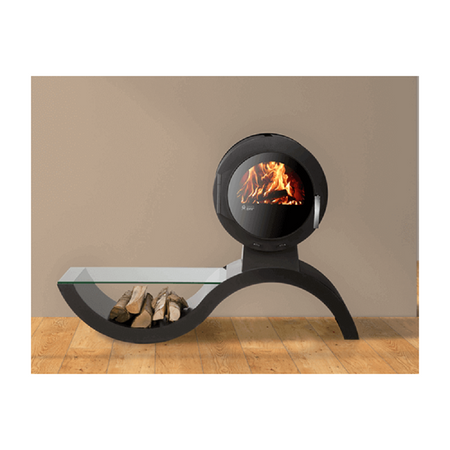 KANUK | Kaminofen Kanuk - Wave | schwarz | 8 kW- Ambientebild