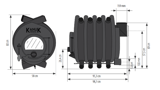 Kanuk Orginal 15 Maße