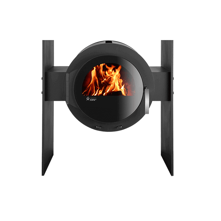 KANUK | Kaminofen Kanuk® - STAND-steel-front | 8 kW