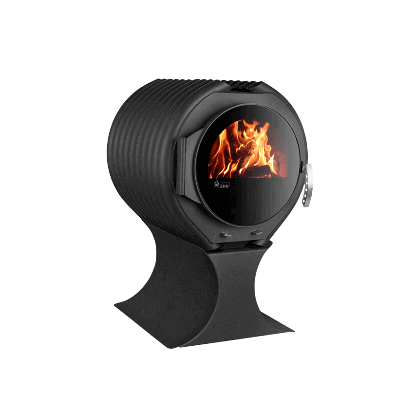 KANUK | Kaminofen Kanuk® - TUBE Wing | schwarz | 8 kW