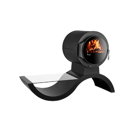 KANUK | Kaminofen Kanuk - Wave | schwarz | 8 kW