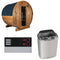 Sentiotec Sauna Komplettset Kaski 180 Panorama | Scandia Next Combi | 4 Pers.