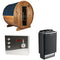 Sentiotec Sauna Komplettset Kaski 180 Panorama | Saunaofen 100 E  | 4 Pers.